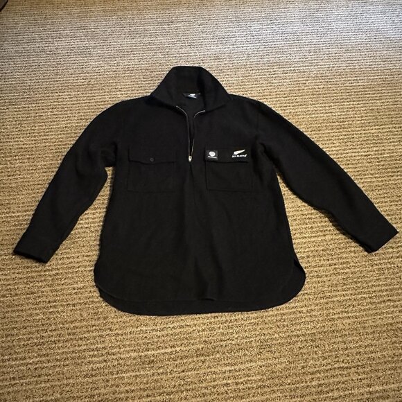 Rare Swanndri New Zeeland Wool Half Zip Pull-overMen’s Medium All Blacks Rugby